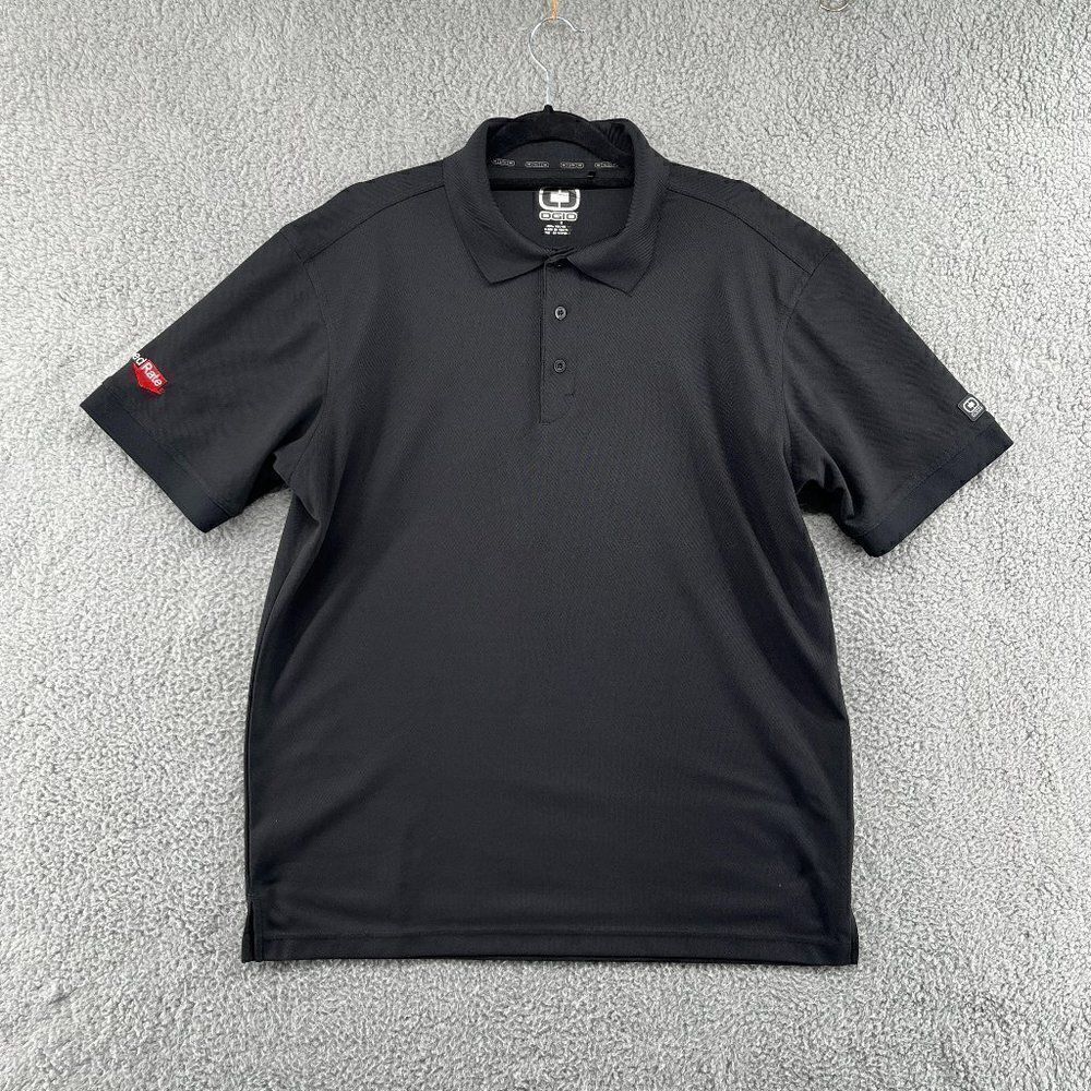 OGIO Polo Golf Short Sleeve Casual Button Performance Top Men's Shirt Large